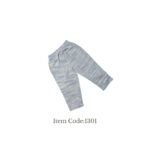 Boys Linen Trouser  Light Blue Mixed with Grey Tone Plain Design - 6-9month