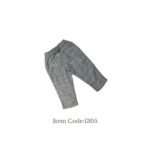 Boys Linen Trouser  Gray Plain Design - 6-9month
