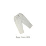 Boys Linen Trouser  Lavender Plain Design - 6-9month