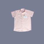 Boys Linen Shirt – Light Pink Plain Design