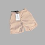 Boys Linen Short – Rosy Brown Plain Design