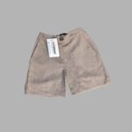 Boys Linen Short – Saddle Brown Plain Design