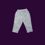 Boys Linen Trouser – Light Blue Mixed with Grey Tone Plain Design
