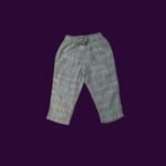 Boys Linen Trouser – Gray Plain Design