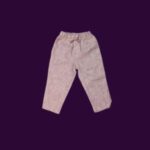 Boys Linen Trouser – Pale Violet Red Plain Design