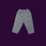Boys Linen Trouser – Steel Blue Plain Design