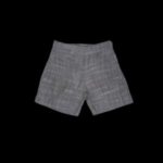 Boys Linen Short – Light Gray Plain Design