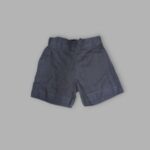 Boys Linen Short – Dark Gray Plain Design