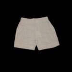 Boys Linen Short – Dark Beige Plain Design